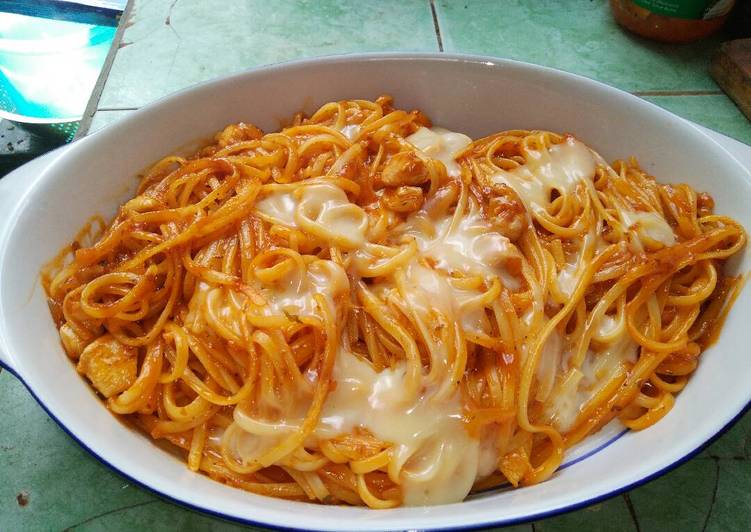 Fettucine ayam keju mozarella