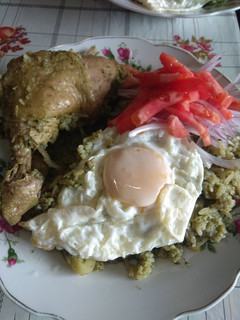 Una foto de Pollo verde