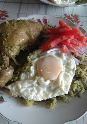 Una foto de Pollo verde