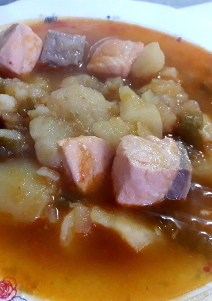 Una foto de Marmita de salmón