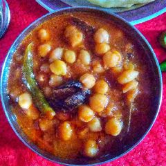 A picture of Spicy chole.