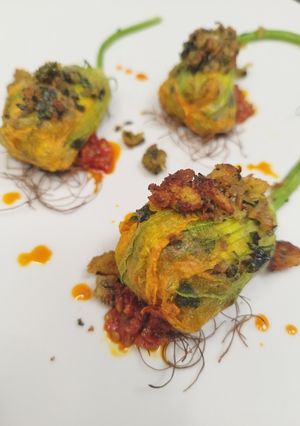 Foto di Fiori di zucca ripieni