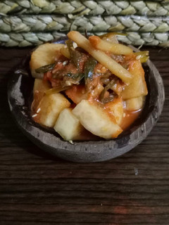 Foto resep Kkakdugi Kimchi (Kimchi Lobak Kotak)