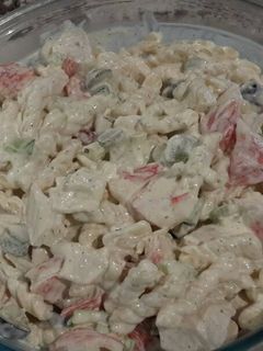 A picture of Pasta Crab Salad.