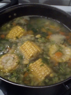 Una foto de Sopa Casera de Verduras, bienvenido Invierno!!