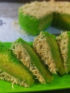 Foto resep Steamed Pandan-CheeseCake (Bolu kukus Pandan-Keju) 🍰