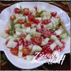 A picture of Cherry Tomato Cucumber Salad.