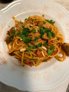 Foto di Spaghetti in padella 20 con lo sgombero (sgombro in scatola)