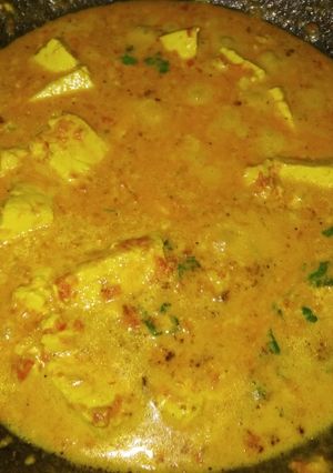 A picture of Shahi Paneer for Vrat.