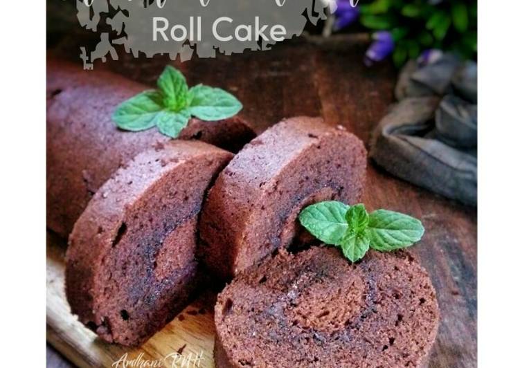 Resep Steamed Brownie Roll Cake, Sempurna