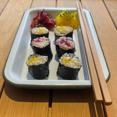 Fermented Vegetable Brown Rice Sushi A picture of Fermented Vegetable Brown Rice Sushi.
