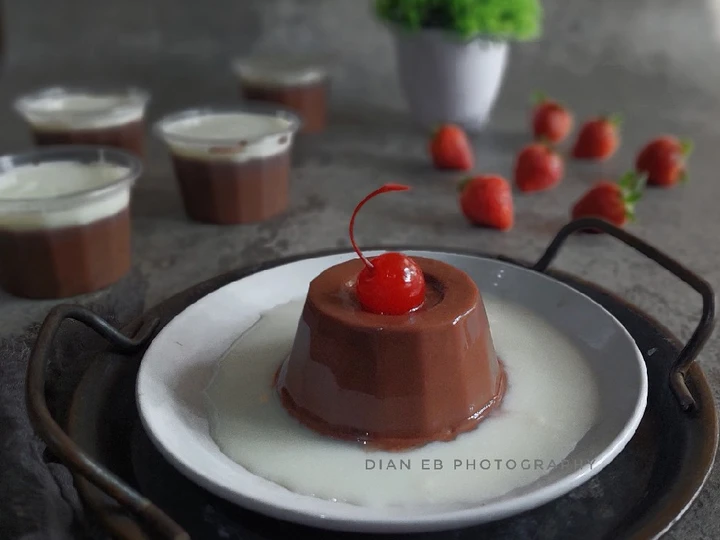Cara Mudah Menyiapkan Resep Puding Sutra Coklat Lembut yang Bisa Manjain Lidah Anti Ribet, Mantap