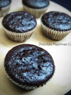 Foto resep Chocolate Mayonais Cupcake / Chocolate Mayo Cake