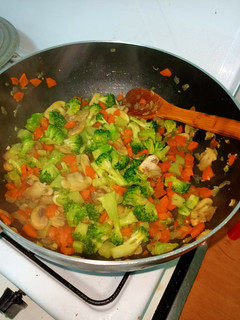 Una foto de Verduras salteadas
