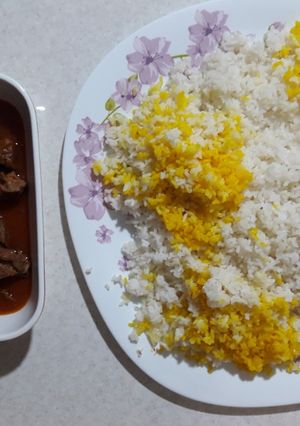 عکسی از دستور چلو گوشت