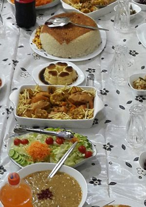 عکسی از دستور مرغ مجلسی