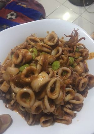 Foto resep Cumi sambal pete