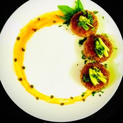 Kachchi Keri K Oats Kebabs A picture of Kachchi Keri K Oats Kebabs.