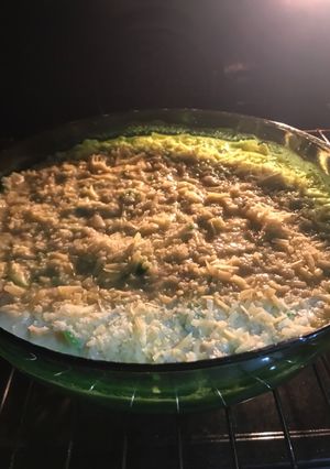 Una foto de Soufflé o algo así de Zucchini y papa