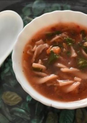 A picture of Pasta soup recipe.