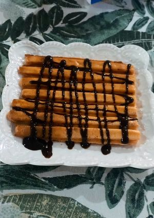Una foto de Waffle keto - fit con 3 ingredientes!!