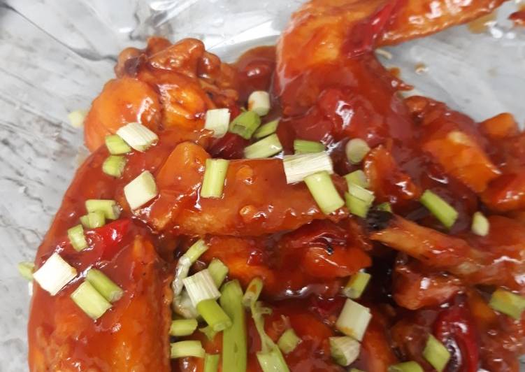 Resep Chicken wings ala saos korea, Menggugah Selera