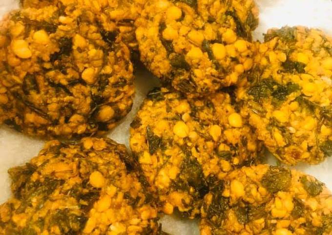 Fenugreek chana dal vada