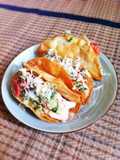 Tortilla fried and chicken salsa(Slow cooker)