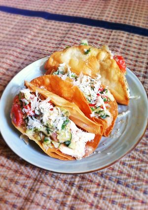 รูปของ Tortilla fried and chicken salsa(Slow cooker)