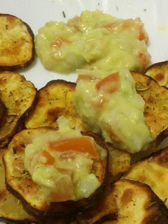 Foto de Chips de batata-doce com guacamole