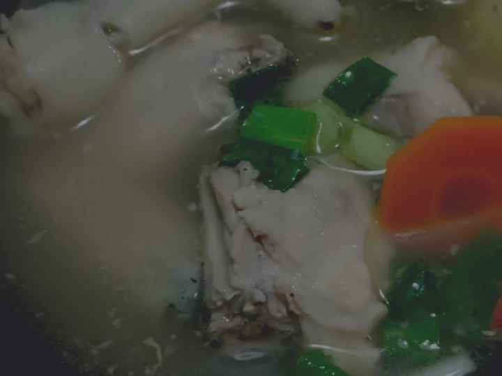 Cara Gampang Menyiapkan Resep Nasi Sop Sayap Ayam Ceker ala Pak Min Klaten 😀 yang Sempurna Anti Ribet, Lezat Sekali