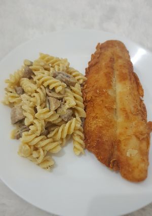 Foto resep Fish and pasta mushroon