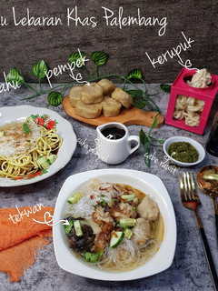 Foto resep Menu Lebaran khas Palembang (Tekwan,Pempek n Mie Tahu/Rujak Mie)