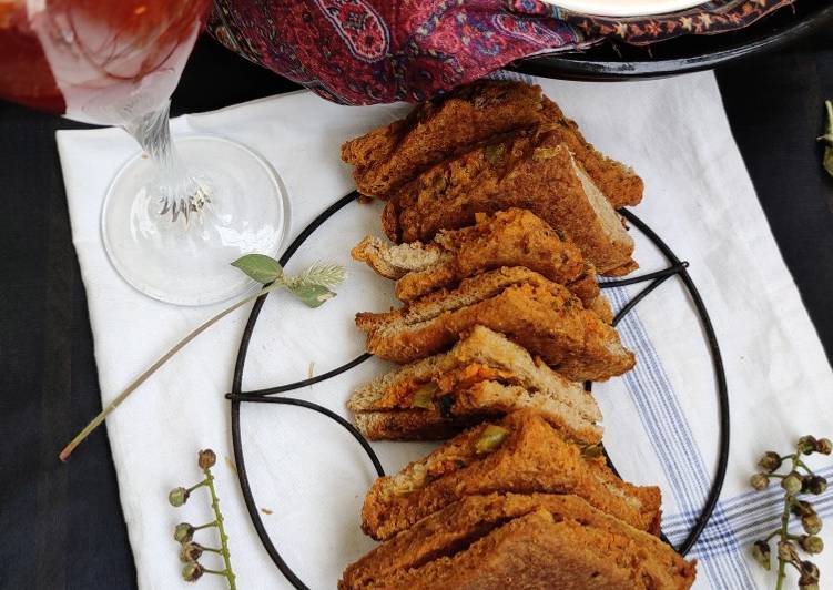 Step-by-Step Guide to Prepare Any-night-of-the-week Crispy baked bread pokoda