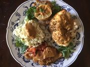 A picture of coconut cream fish