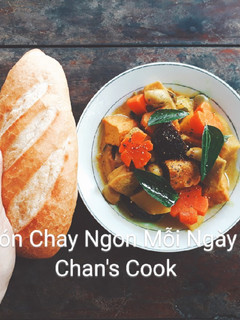 Hình của món Cà ri huế chay.
