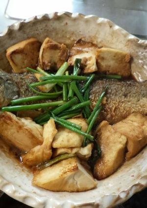 豆腐燜醬魚 的食譜成品照片