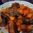 Sambal balado terong kentang