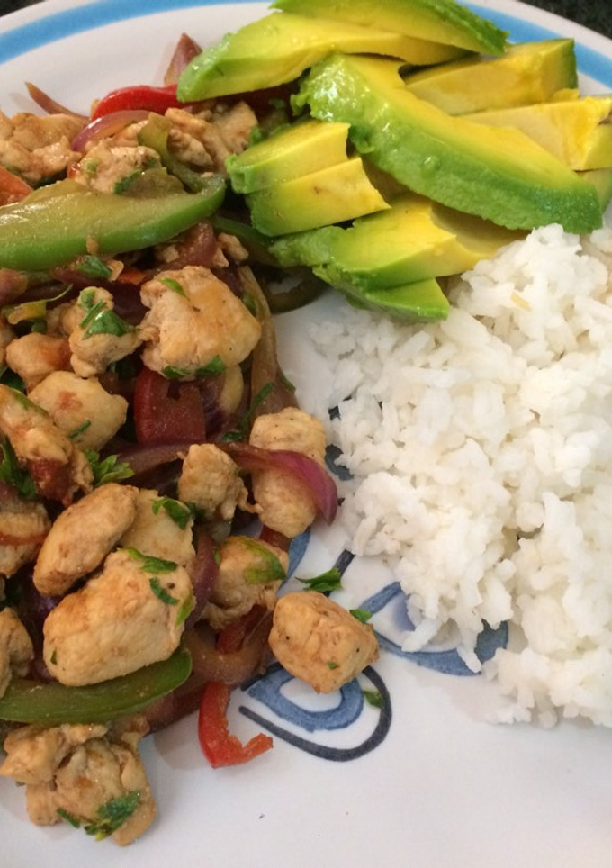 Una foto de Pollo agridulce tipo chino 2
