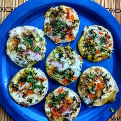 Moringa Leaves Podi Uthappam A picture of Moringa Leaves Podi Uthappam.