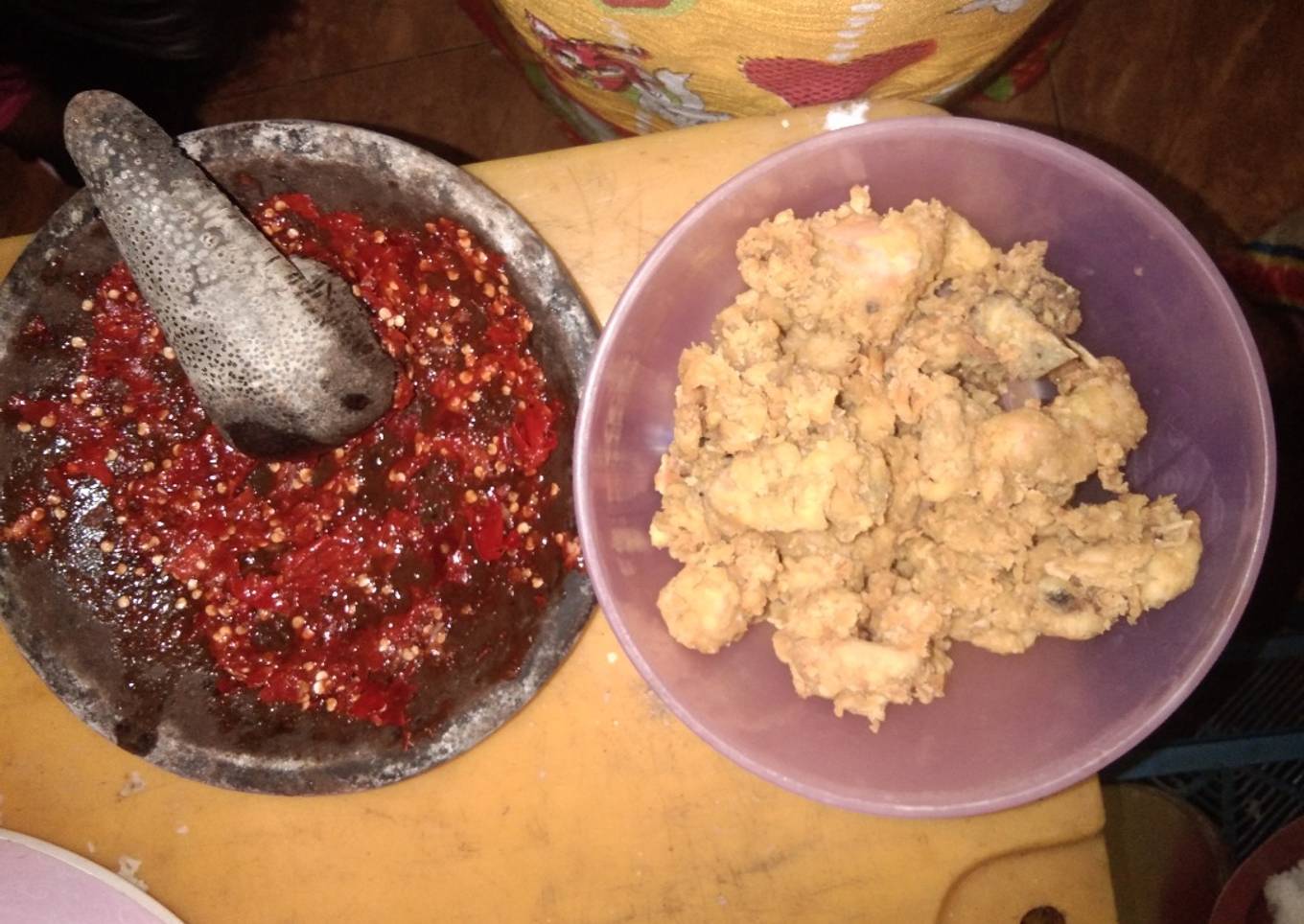 Ayam geprek simple