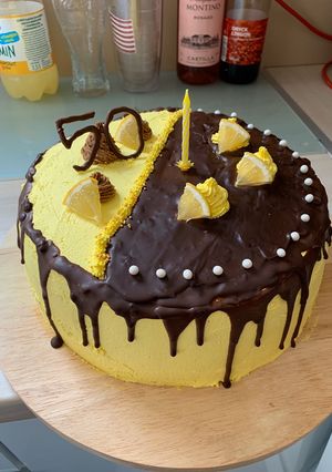 Szülinapi citromos torta recept fotója