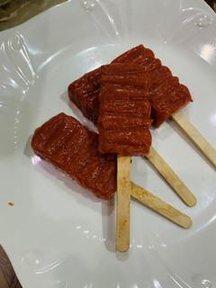 Popsicle din Strawberry da agwaluma ainihin hoton girkin