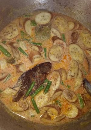 Foto resep Sayur santan ikan asap