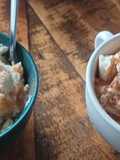 Helado casero de huevo