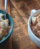 Helado casero de huevo