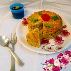 A picture of Spaghetti cake.
