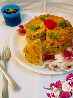 A picture of Spaghetti cake.