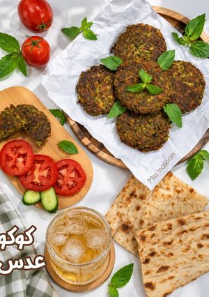 عکسی از دستور کوکو عدس