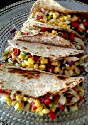 Una foto de Quesadillas de Pollo con -Pico de Gallo-
